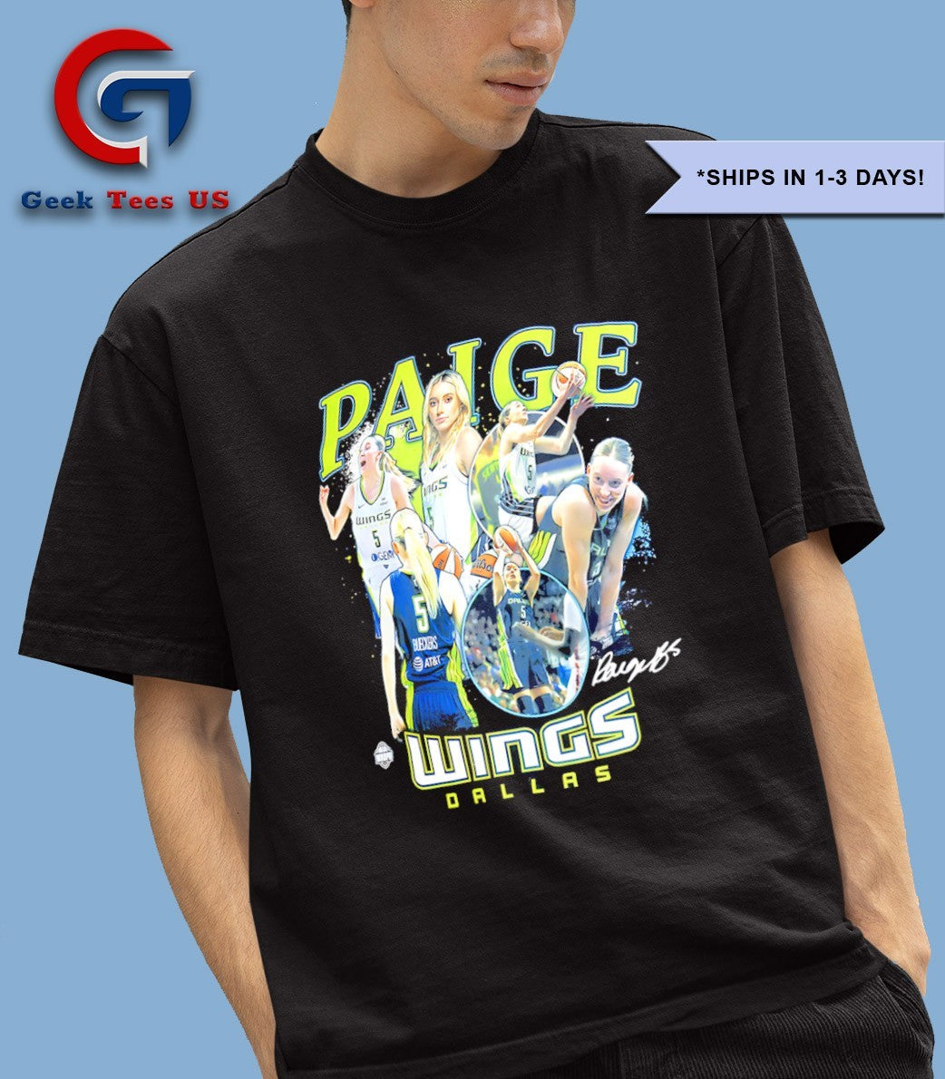 Paige Bueckers Dallas Wings WNBA crossroads graphic shirt
