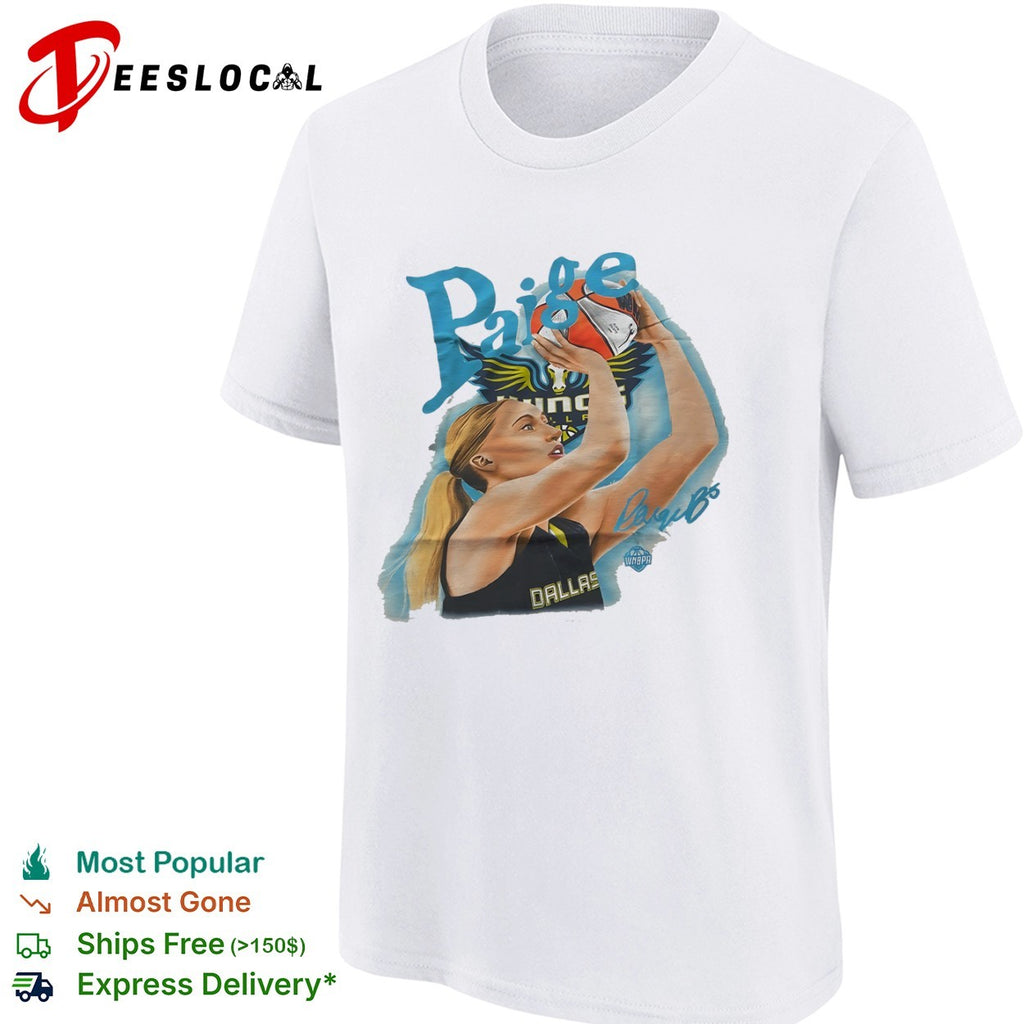 Paige Dallas Dallas Wings WNBPA Signature shirt