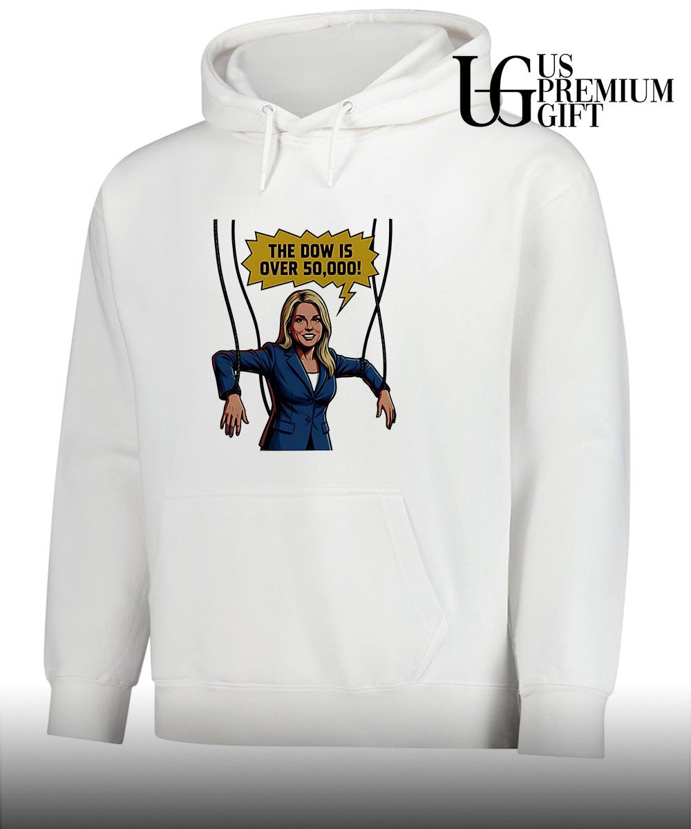 Pam Bondi the dow is over 50 000 cartoon shirt