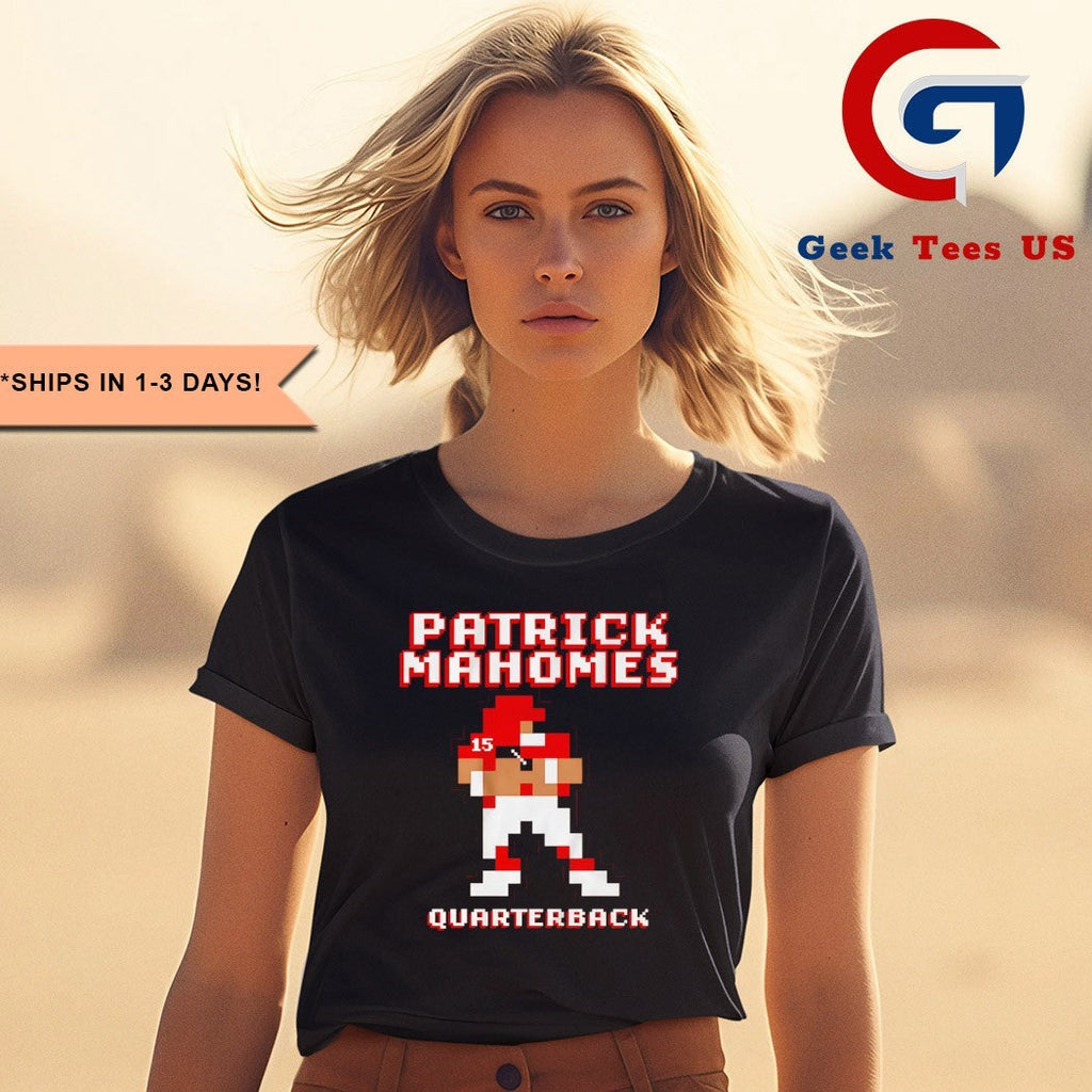 Patrick Mahomes Kansas City Chiefs football Quarterback 8 bit shirt
