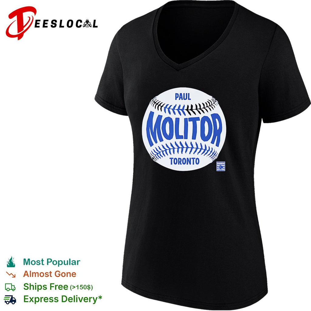 Paul Molitor Toronto Blue Jays baseball vintage shirt
