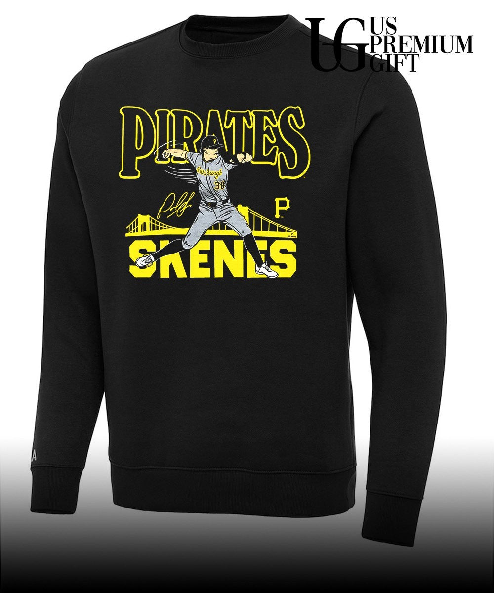Paul Skenes player Pittsburgh Pirates baseball caricature shirt