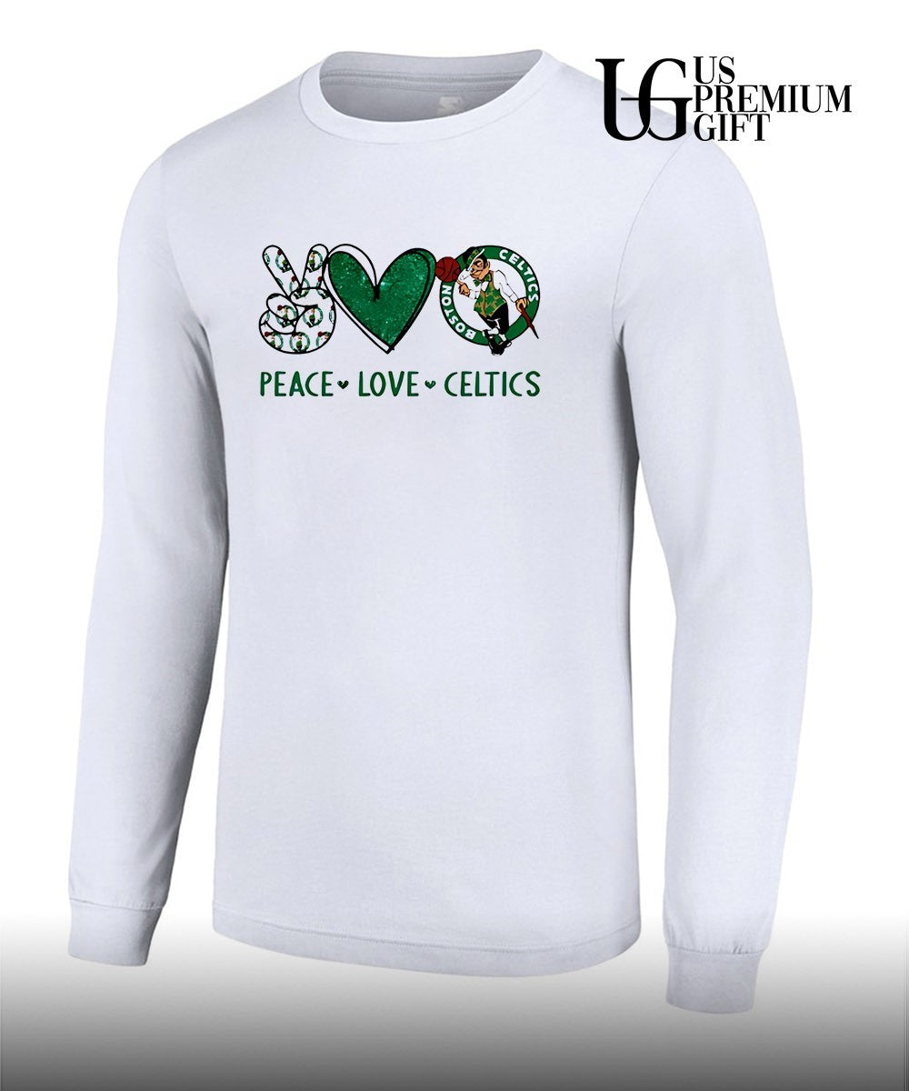Peace Love Boston Celtics NBA shirt