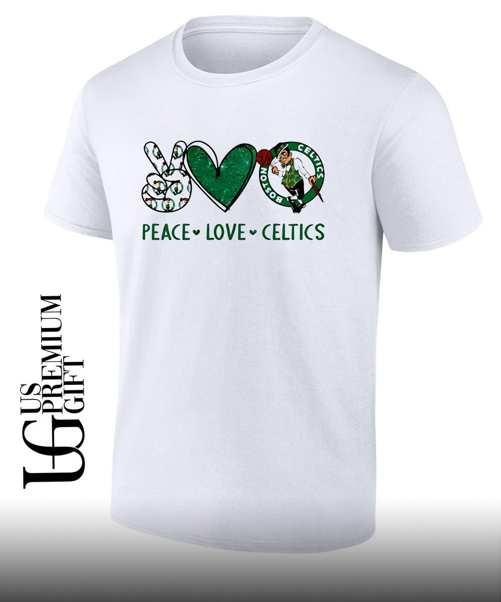 Peace Love Boston Celtics NBA shirt
