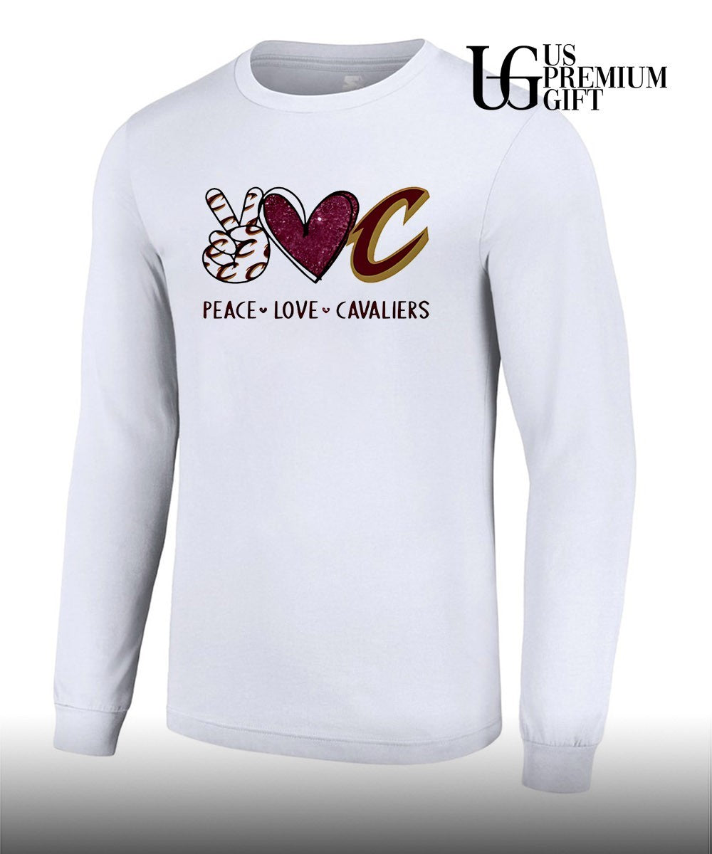 Peace Love Cleveland Cavaliers NBA shirt
