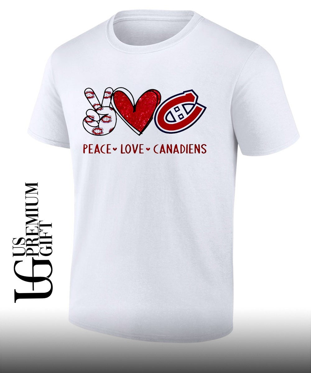 Peace Love Montreal Canadiens NHL shirt