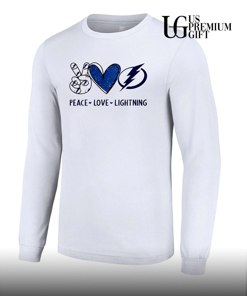 Peace Love Tampa Bay Lightning NHL shirt