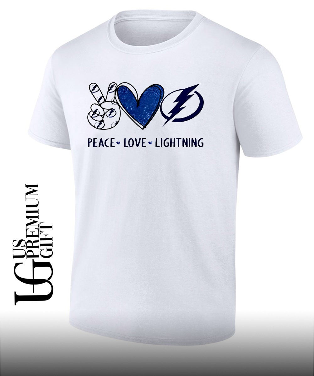 Peace Love Tampa Bay Lightning NHL shirt