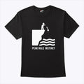 Peak Male Instinct Funny Cliff Rock Throwing T Shirt