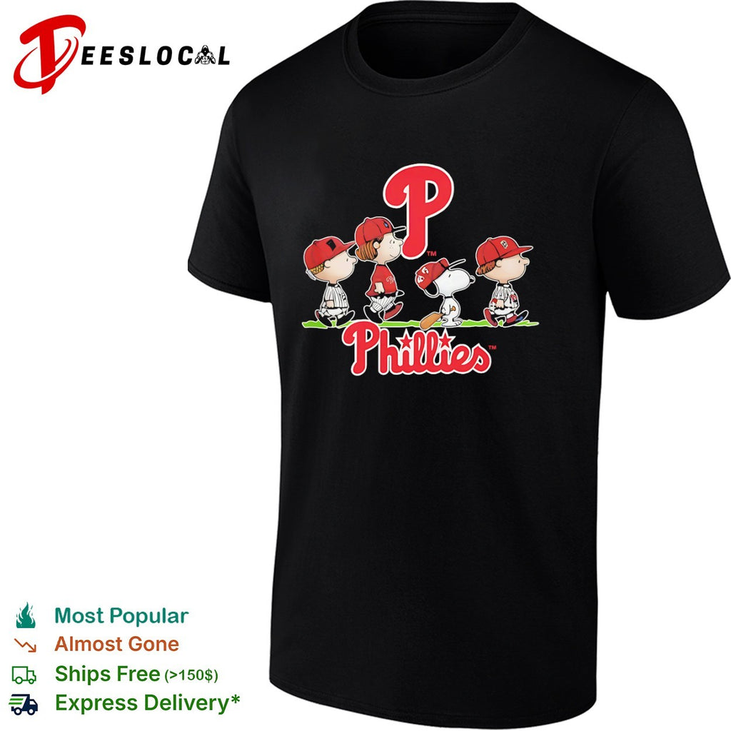 Peanuts Characters Philadelphia Phillies Baseball Team shirt