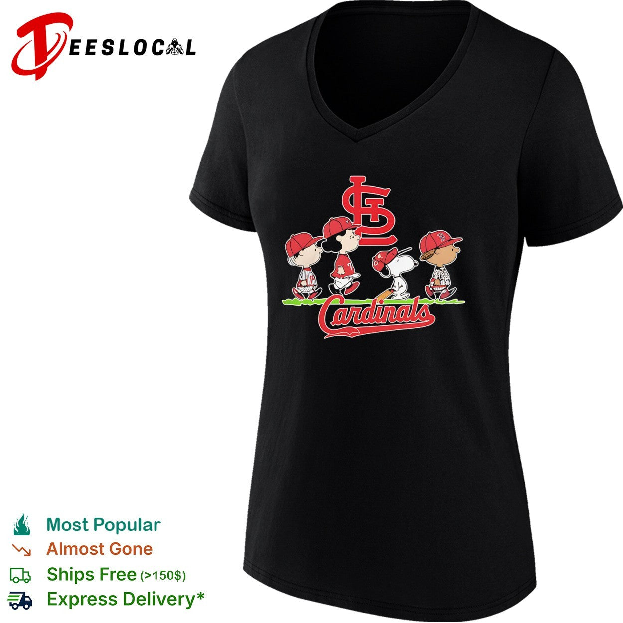 Peanuts Characters St Louis Cardinals Baseball Team shirt