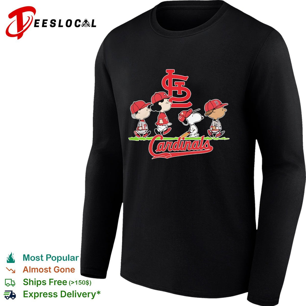 Peanuts Characters St Louis Cardinals Baseball Team shirt