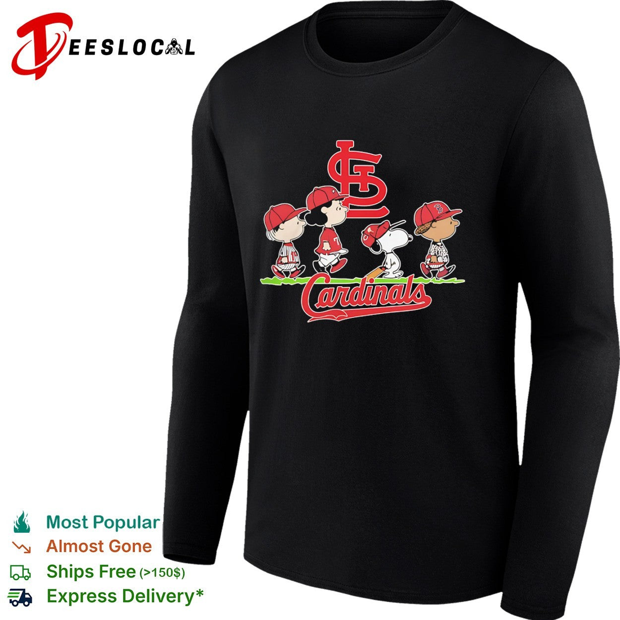 Peanuts Characters St Louis Cardinals Baseball Team shirt
