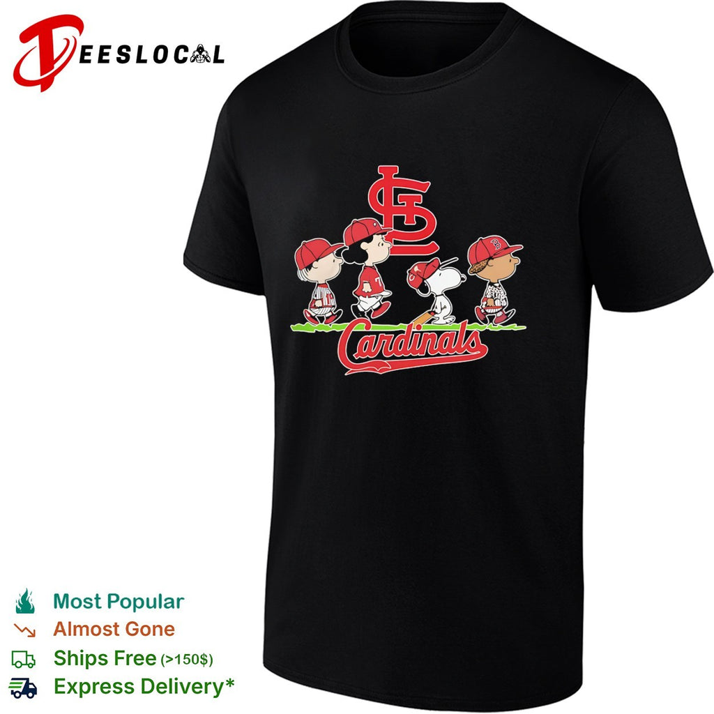 Peanuts Characters St Louis Cardinals Baseball Team shirt