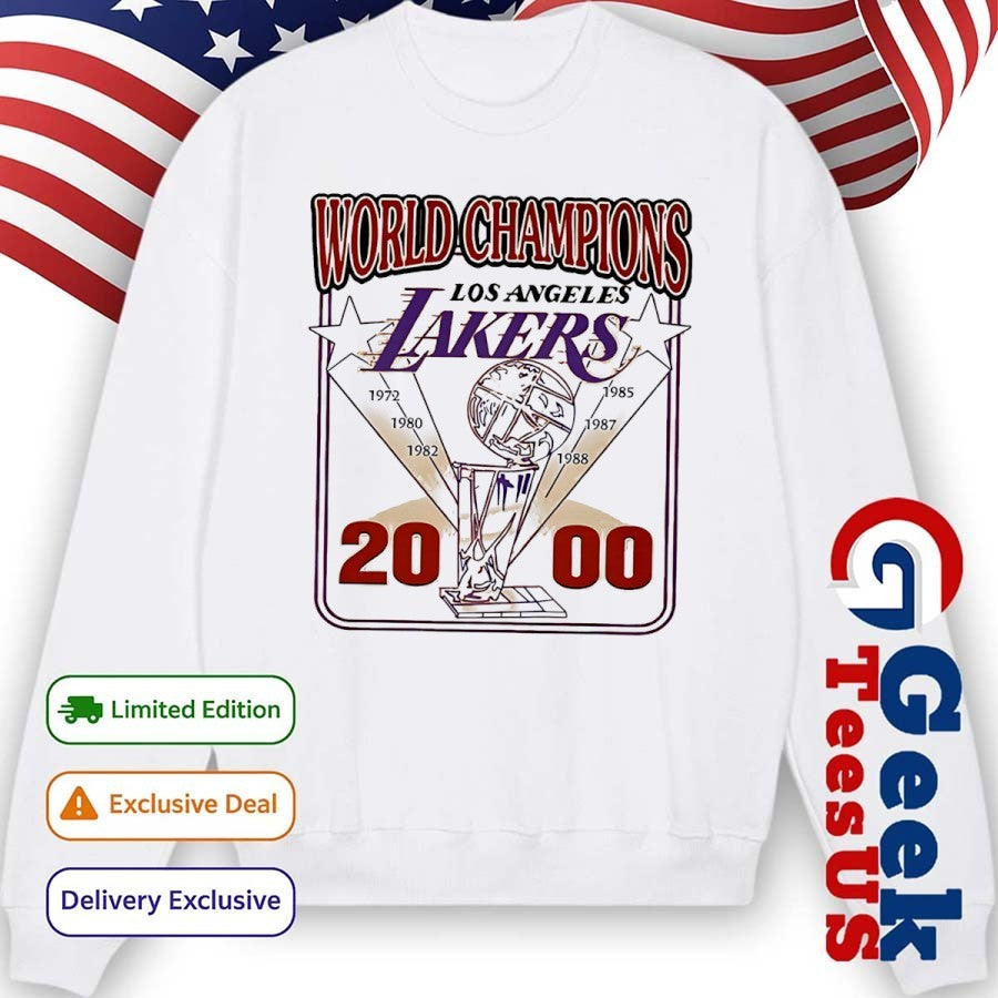 Pedro Pascal World Champions Lakers 2000 shirt