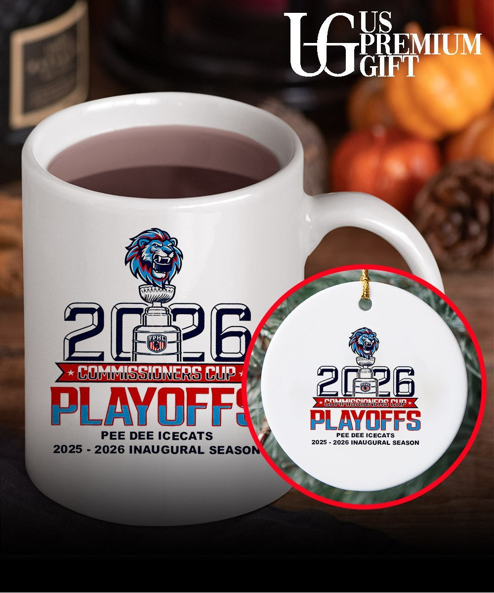 Pee Dee IceCats 2025-2026 Inaugural Season Commissioners Cup Playoffs shirt