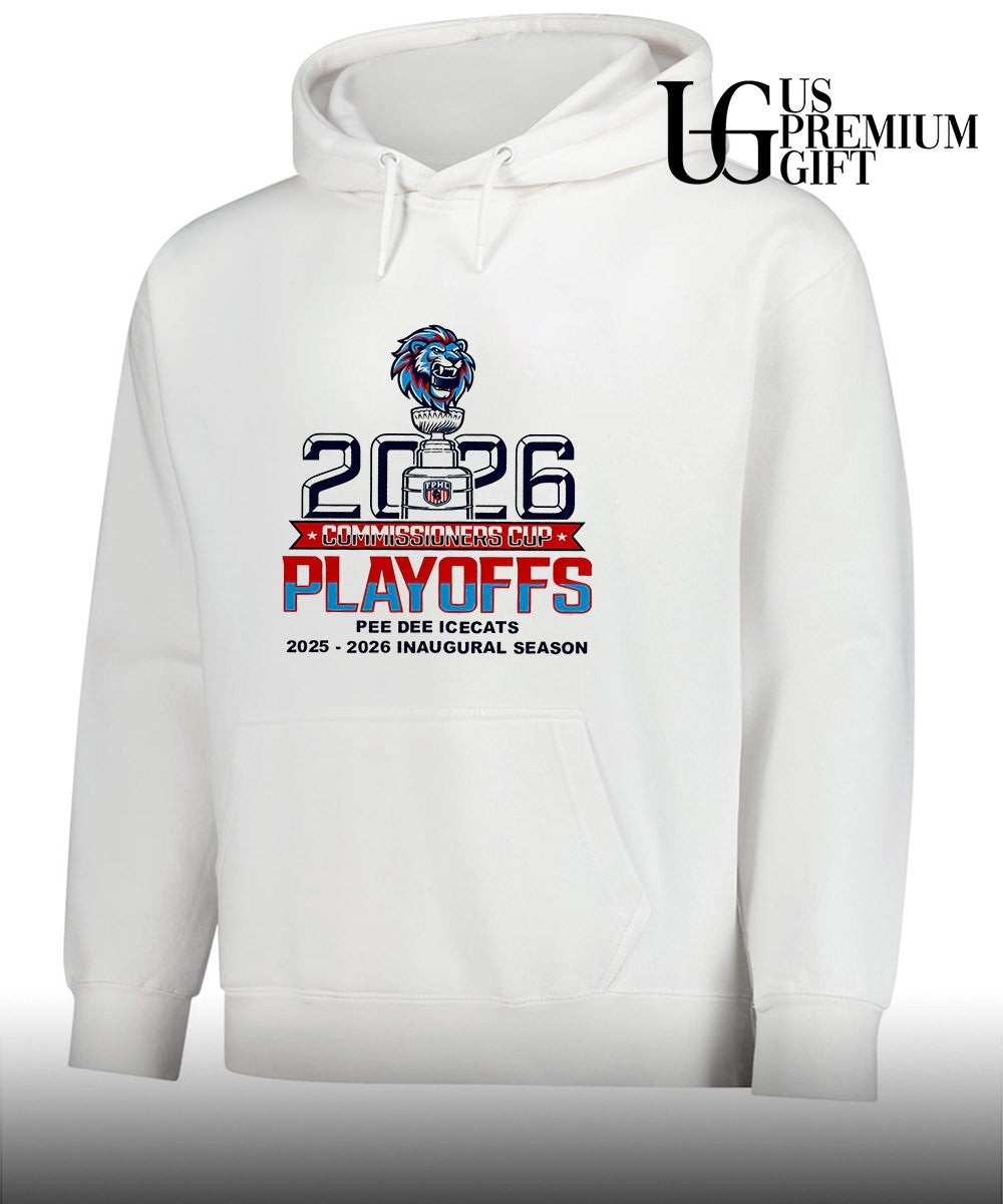 Pee Dee IceCats 2025-2026 Inaugural Season Commissioners Cup Playoffs shirt