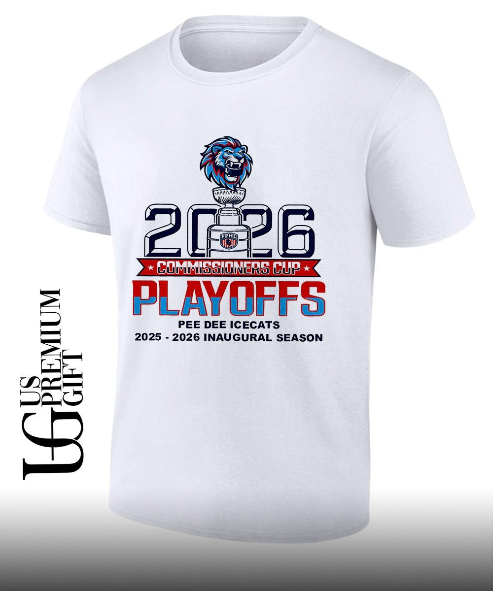 Pee Dee IceCats 2025-2026 Inaugural Season Commissioners Cup Playoffs shirt