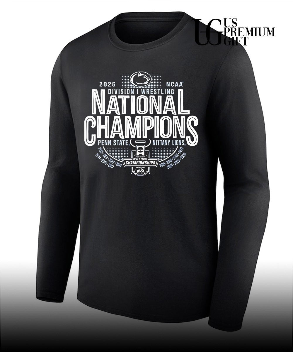 Penn State Nittany Lions 2026 NCAA Wrestling National Champions 14-Time T-shirt