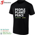 People Planet Peace Green Party political activism shirt