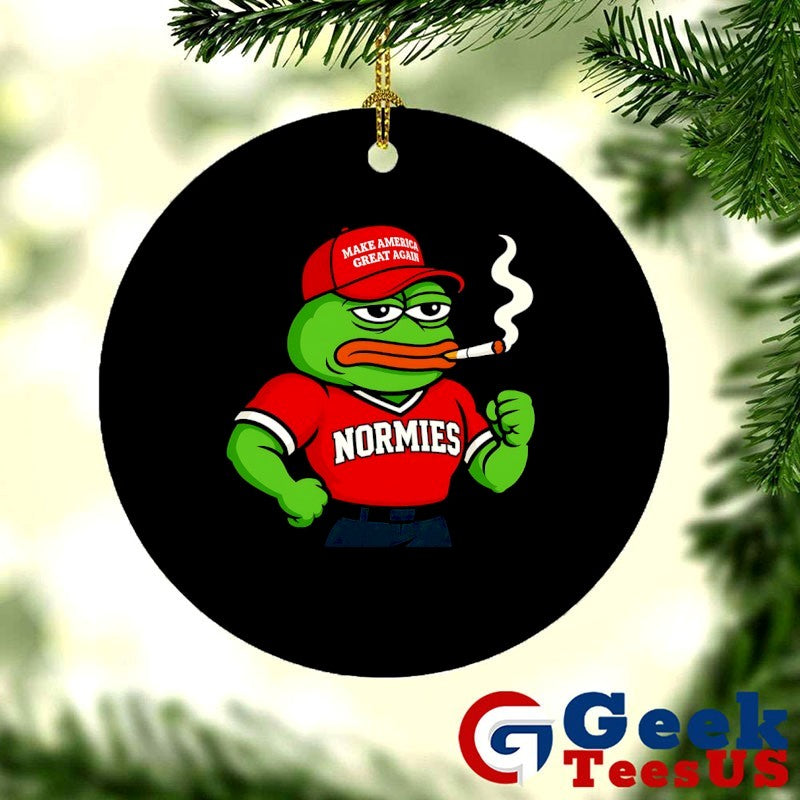 Pepe the Frog smoking wearing Make America Great Again red hat shirt