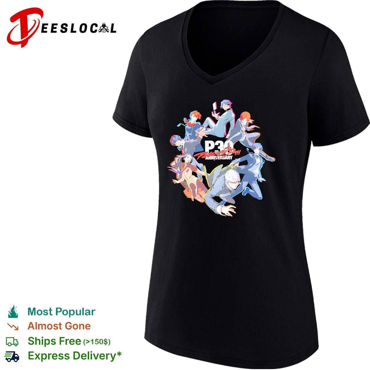 Persona 30th Anniversary Atlus JRPG shirt