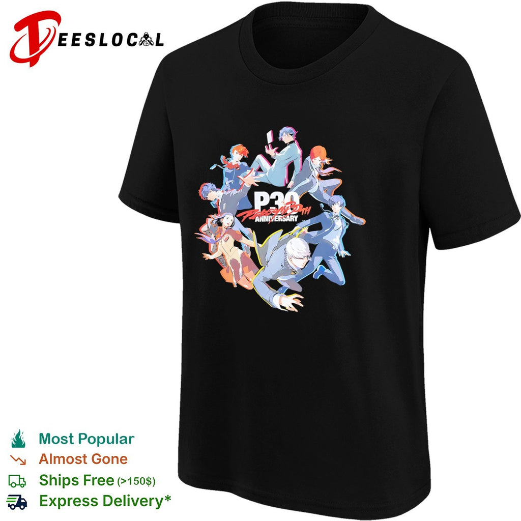 Persona 30th Anniversary Atlus JRPG shirt