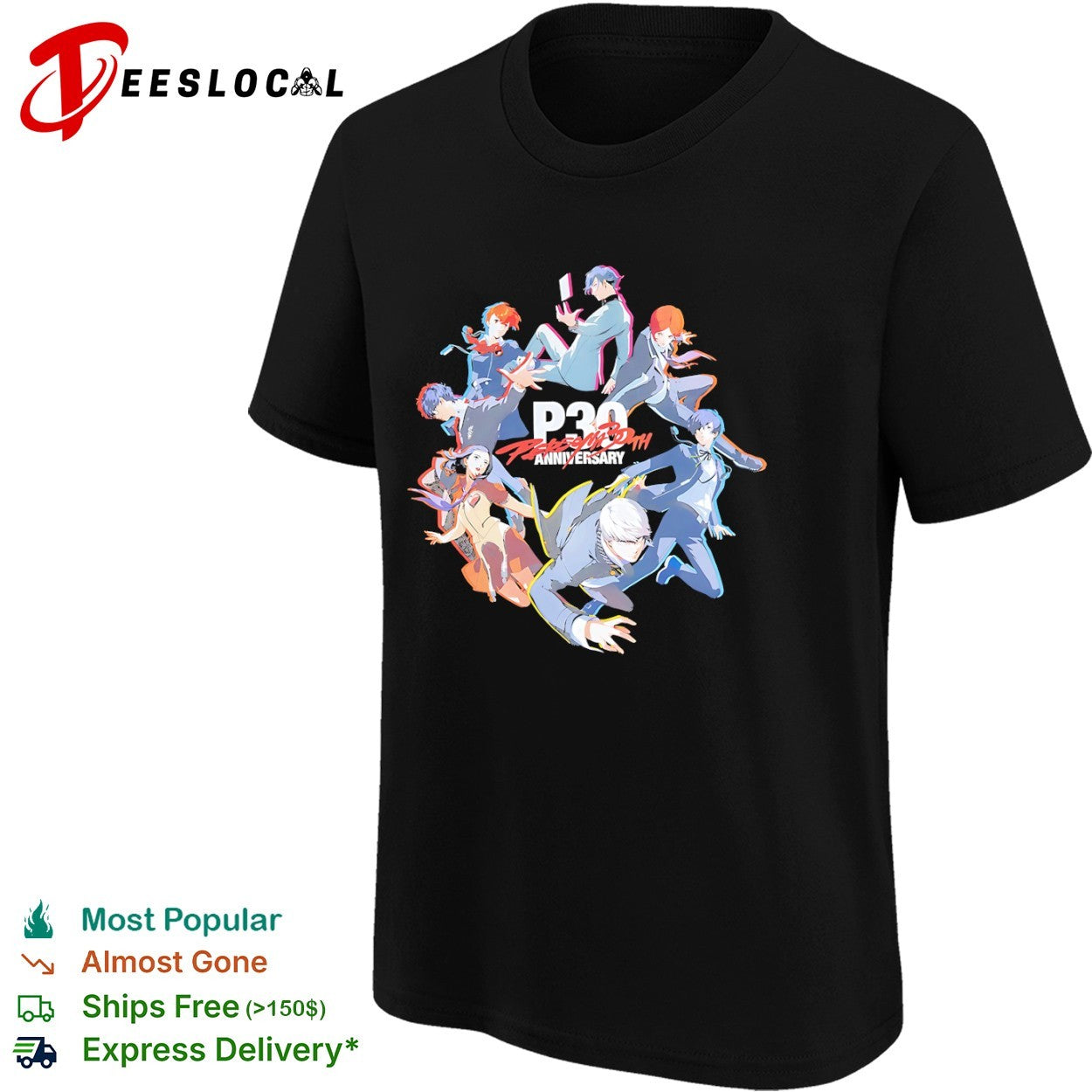 Persona 30th Anniversary Atlus JRPG shirt