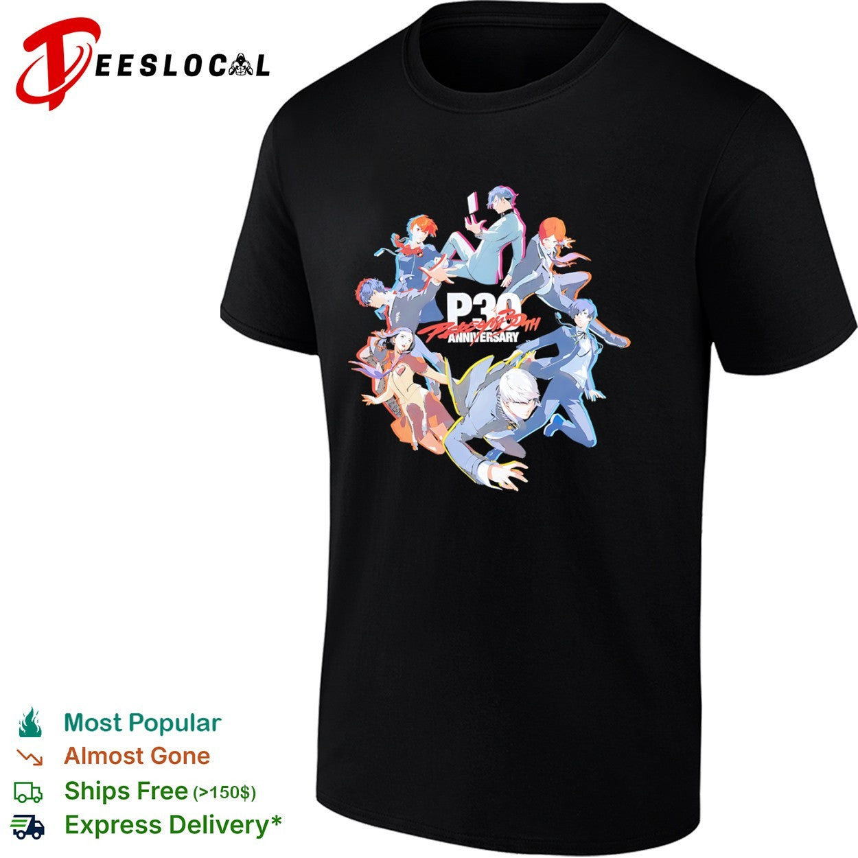 Persona 30th Anniversary Atlus JRPG shirt