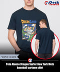 Pete Alonso Dragon Surfer New York Mets baseball cartoon shirt