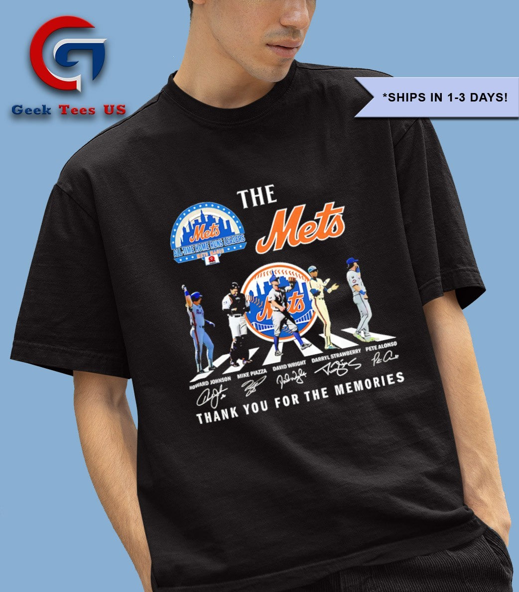 Pete Alonso Mike Piazza Darryl Strawberry Home Run Leader abbey road New York Mets 2025 signature shirt