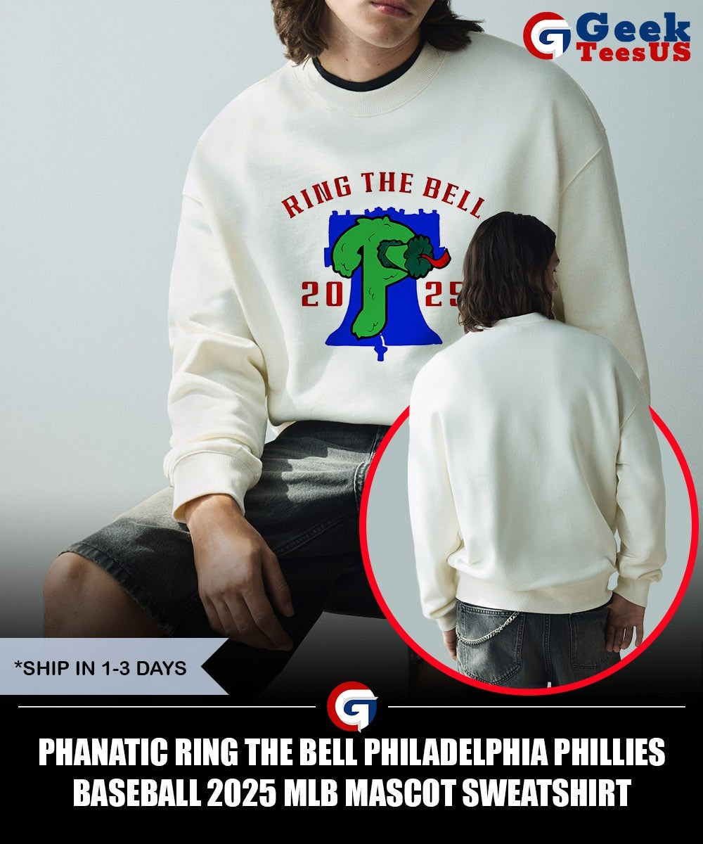 Phanatic Ring The Bell Philadelphia Phillies Baseball 2025 MLB mascot shirt