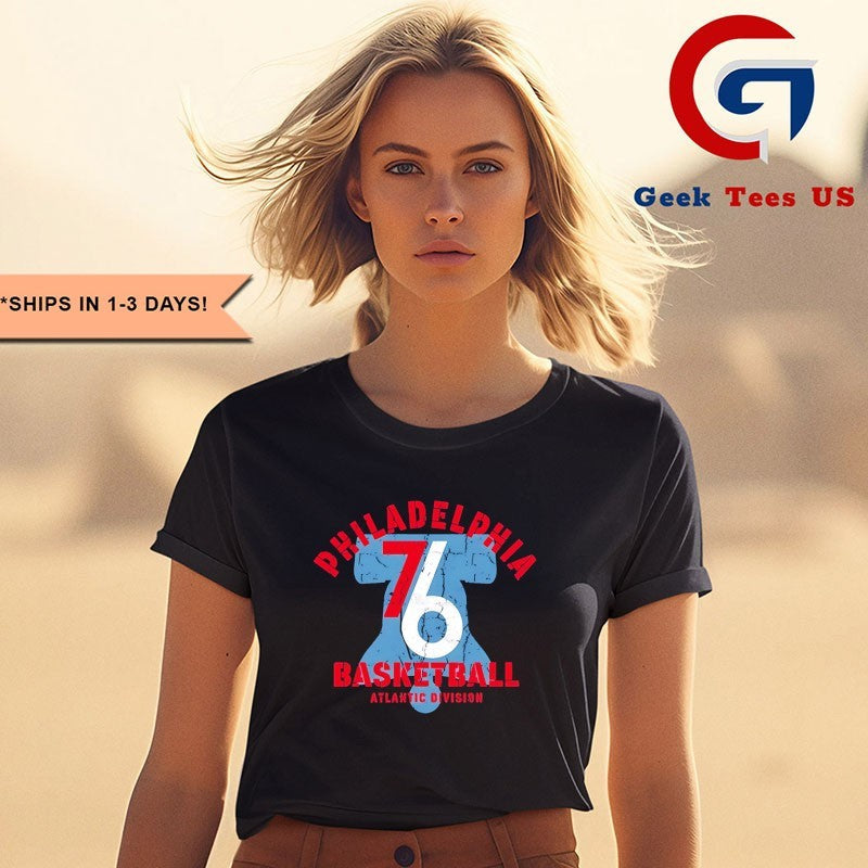 Philadelphia 76ers basketball Atlantic Division logo shirt