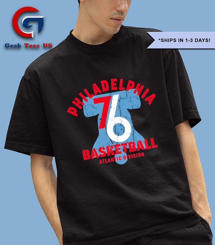 Philadelphia 76ers basketball Atlantic Division logo shirt