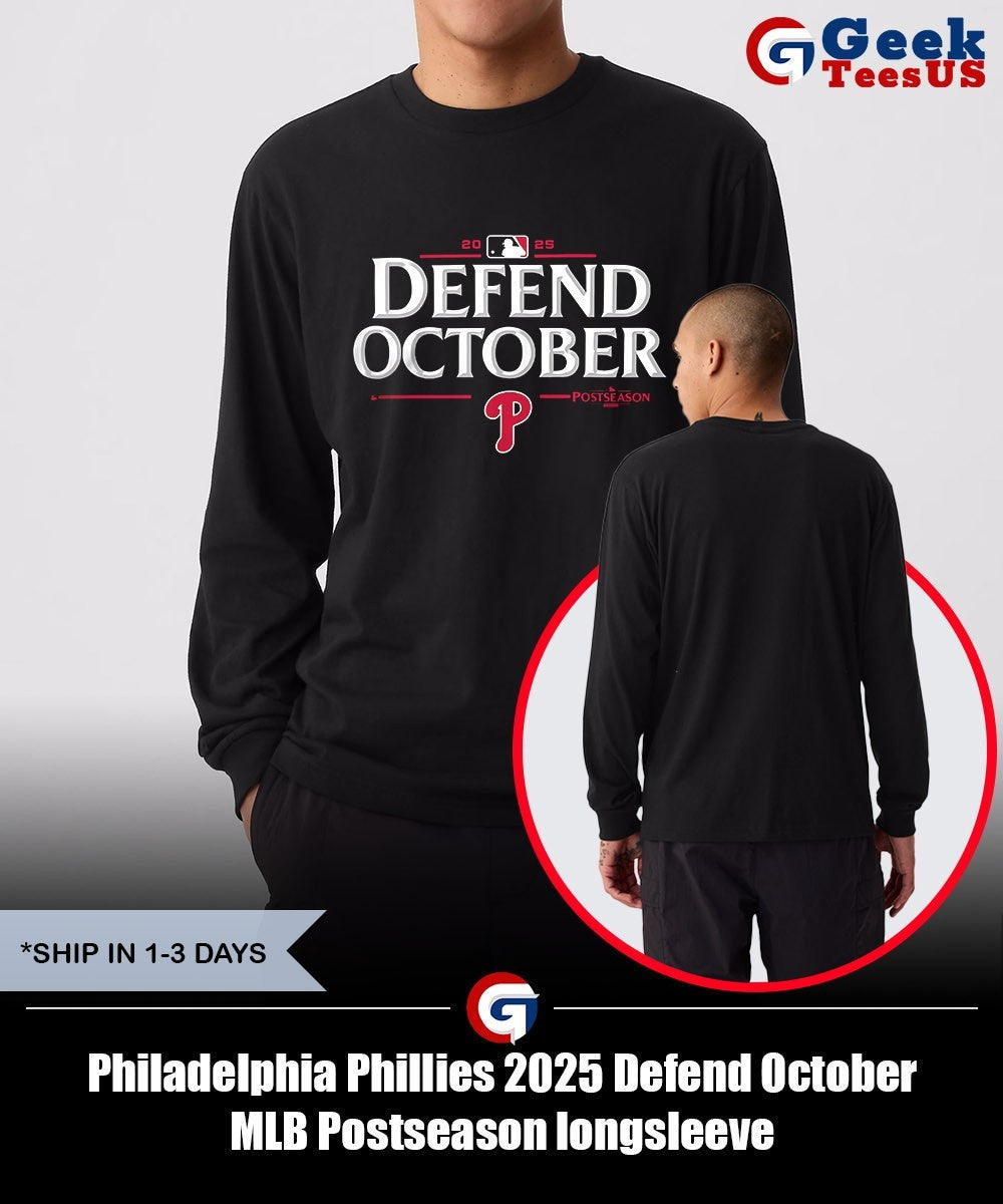 Philadelphia Phillies 2025 Defend October MLB Postseason shirt