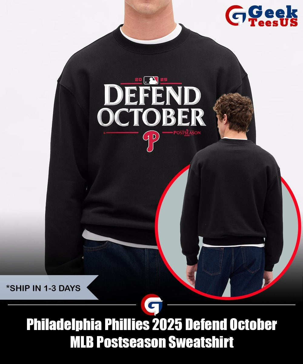 Philadelphia Phillies 2025 Defend October MLB Postseason shirt