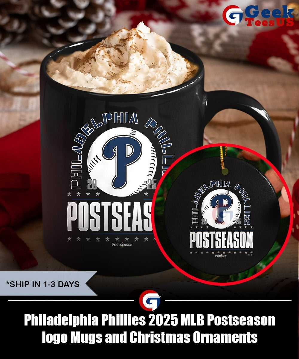 Philadelphia Phillies 2025 MLB Postseason logo shirt