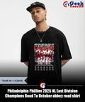 Philadelphia Phillies 2025 NL East Division Champions Road To October abbey road shirt