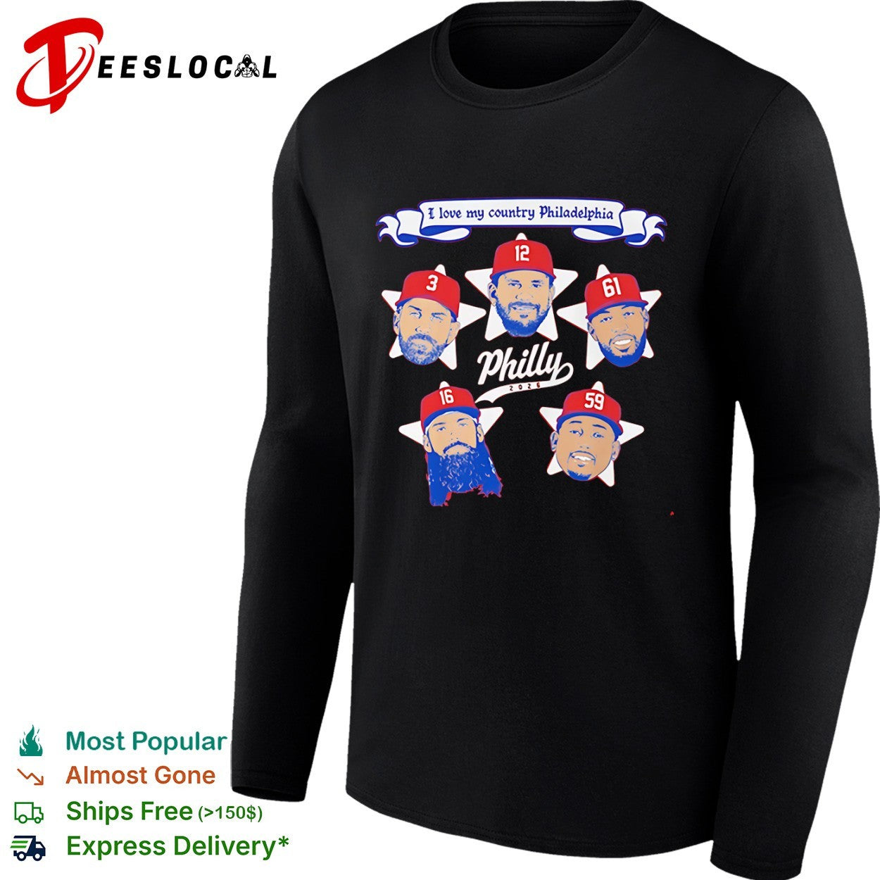 Philadelphia Phillies 2026 I Love My Country Philly shirt
