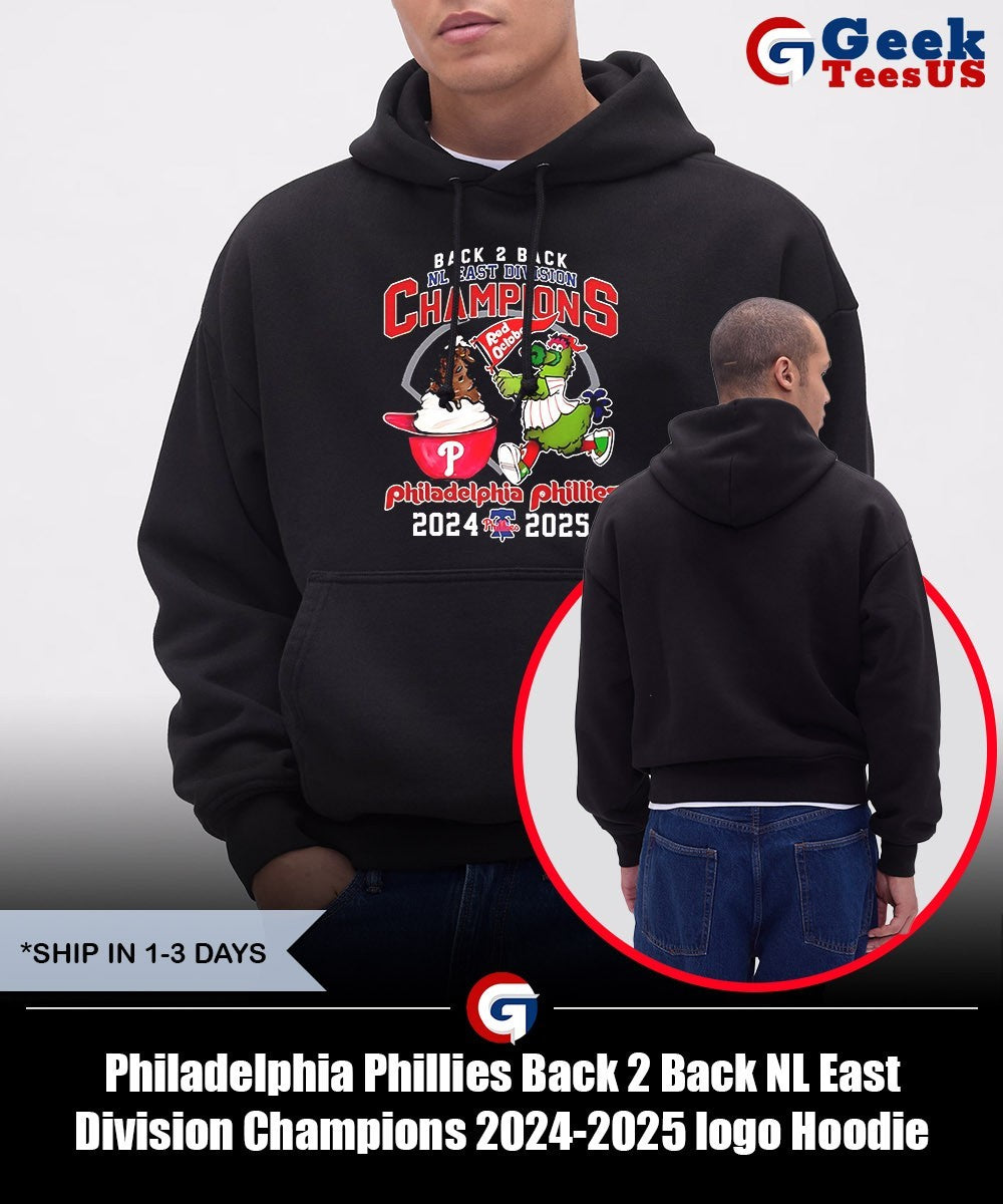 Philadelphia Phillies Back 2 Back NL East Division Champions 2024-2025 logo shirt