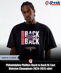 Philadelphia Phillies Back to Back NL East Division Champions 2024-2025 shirt