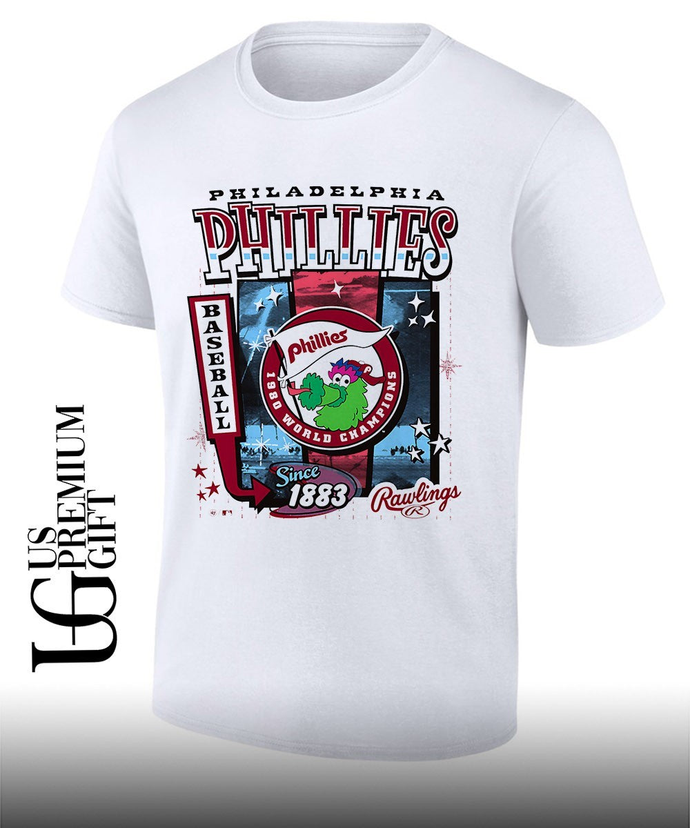 Philadelphia Phillies Baseball 1980 World Champions Cooperstown poster shirt