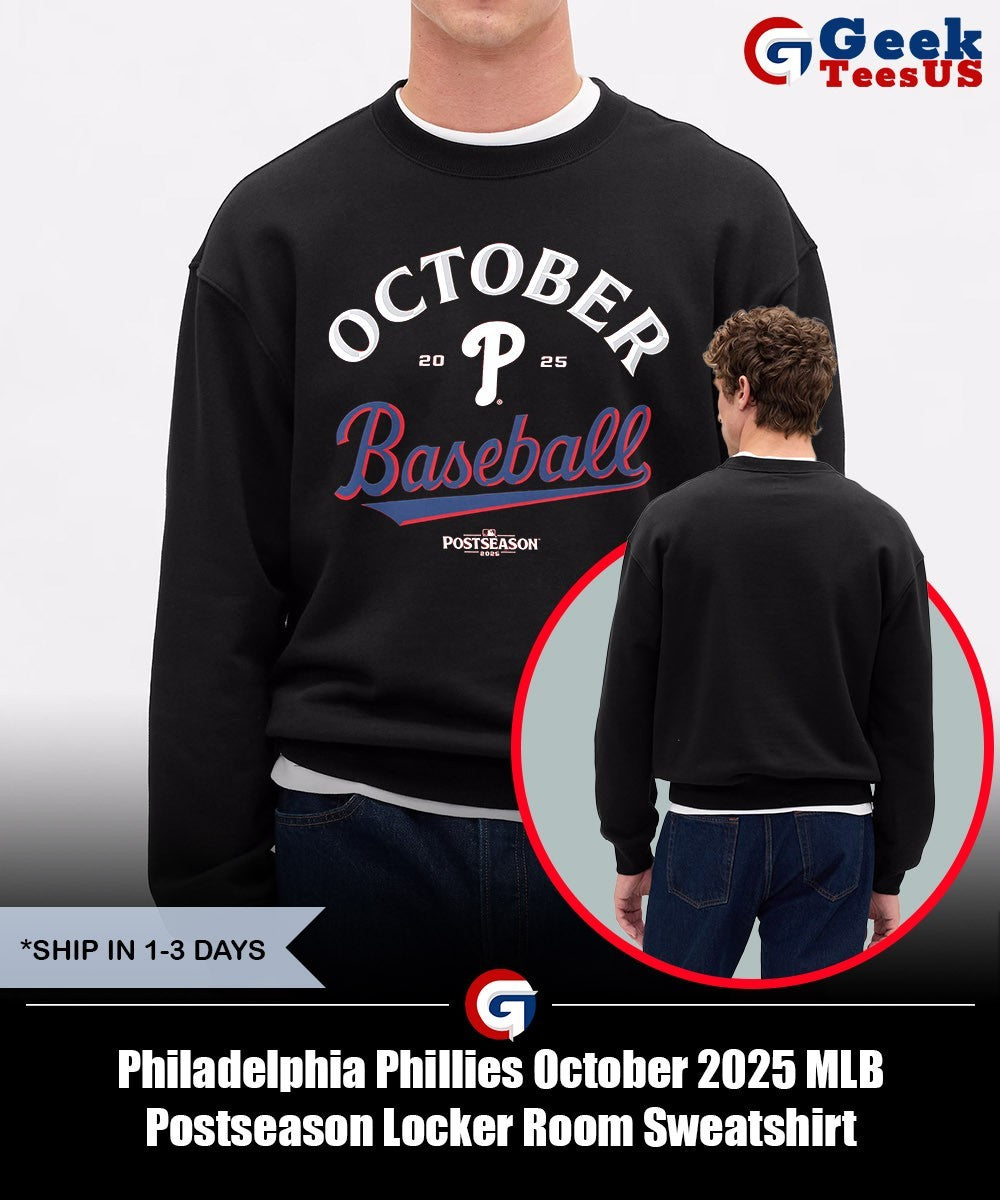 Philadelphia Phillies October 2025 MLB Postseason Locker Room shirt