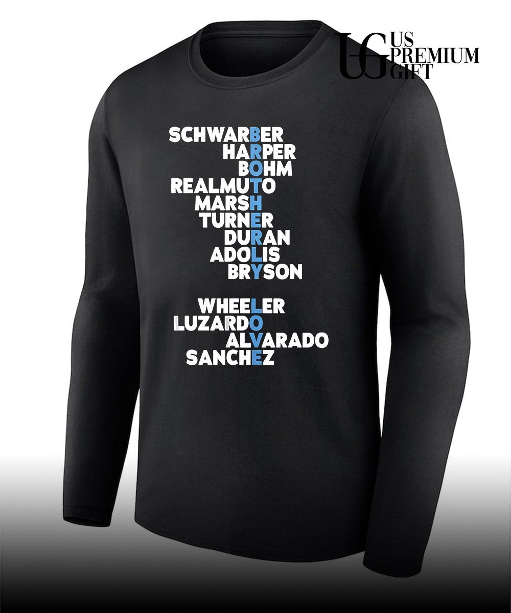 Philadelphia Phillies baseball Brotherly Love names player 2026 shirt