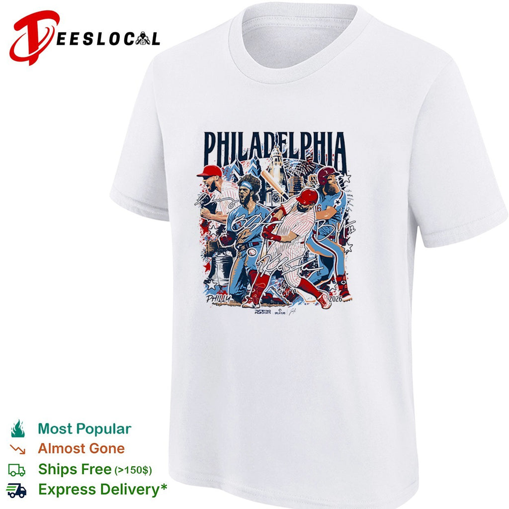 Philadelphia Phillies players Signature shirt