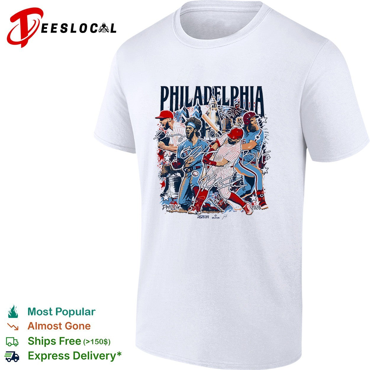 Philadelphia Phillies players Signature shirt