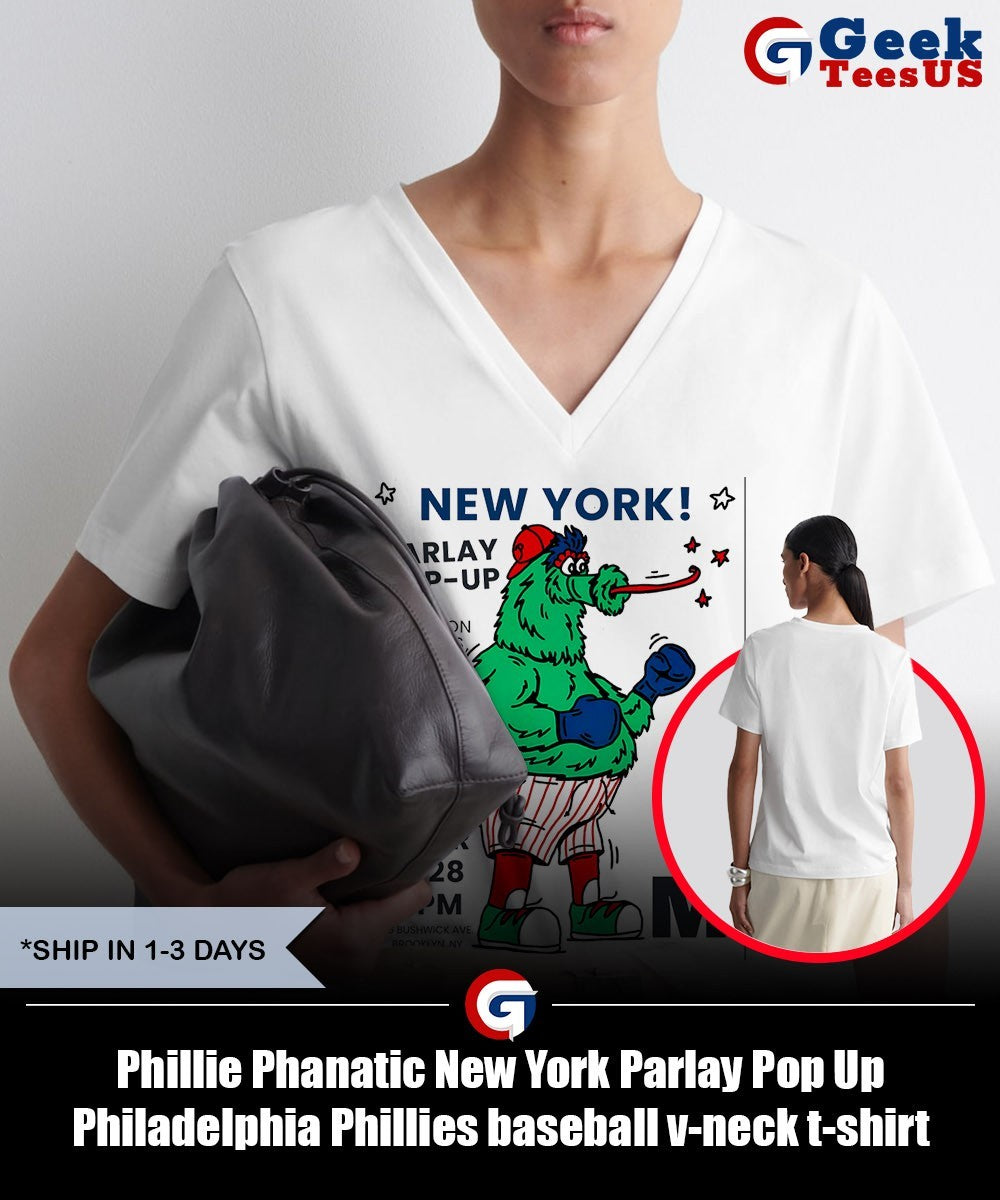Phillie Phanatic New York Parlay Pop Up Philadelphia Phillies baseball shirt