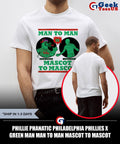 Phillie Phanatic Philadelphia Phillies X Green Man Man to Man mascot to mascot shirt
