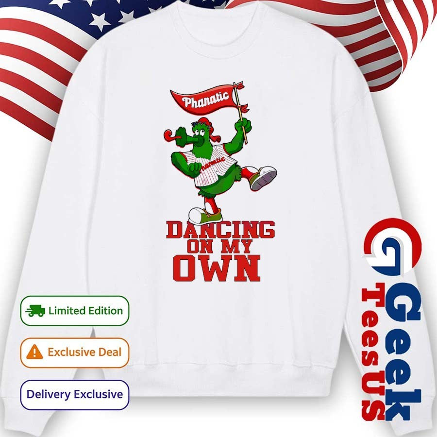 Phillie Phanatic dancing on my own Philadelphia Phillies 2025 shirt
