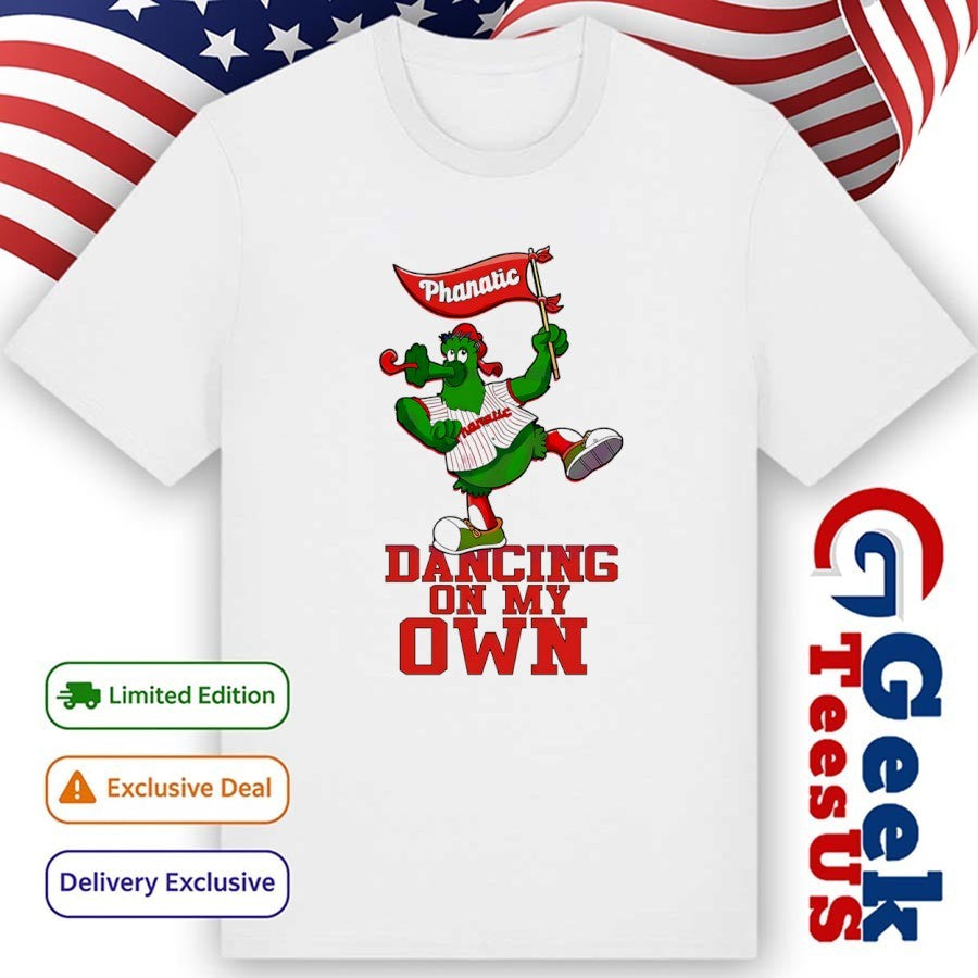 Phillie Phanatic dancing on my own Philadelphia Phillies 2025 shirt